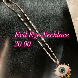 Gold Evil Eye Necklace